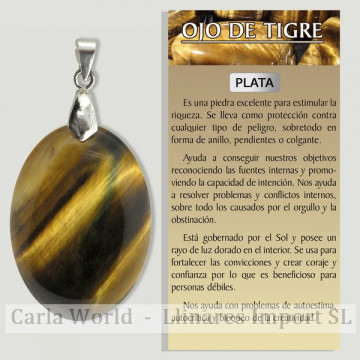 TIGER'S EYE. SILVER...