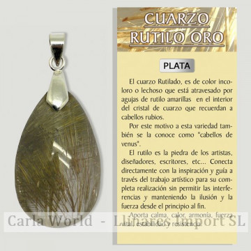 QUARTZ RUTILE D'OR....