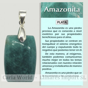 AMAZONITE. Pendentif en...