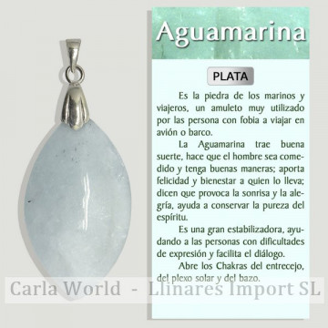 AQUAMARINE. Pendant in...