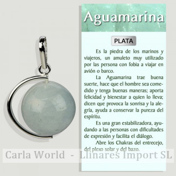 AQUAMARINA. Pingente bola...