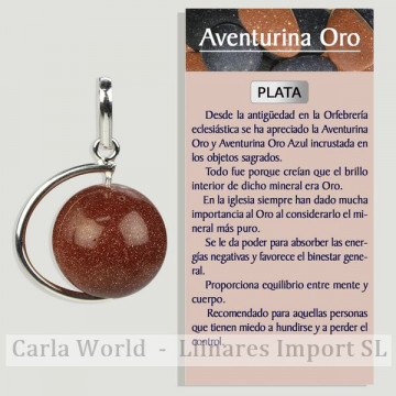 AVENTURINE D'OR. Pendentif...