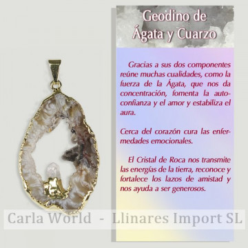 GEODYNE AGATE avec CRISTAL...