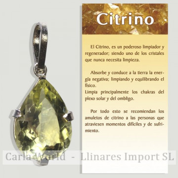 CITRINE. Pendentif pierre...