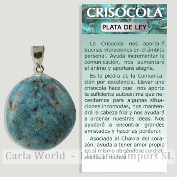 CRISOCOLA. Colgante de...