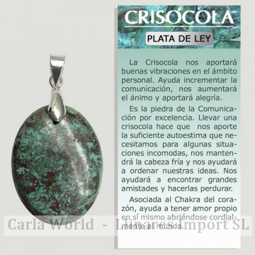 CHRYSOCOLLE. Pendentif en...