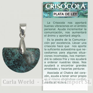 CHRYSOCOLLE. Pendentif en...