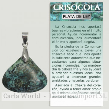 CHRYSOCOLLE. Pendentif en...