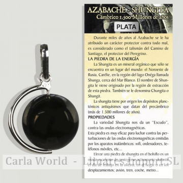 Shungite de jais. Pendentif...