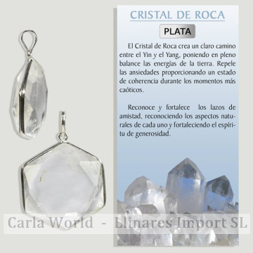 CRISTAL DE ROCA. Colgante...