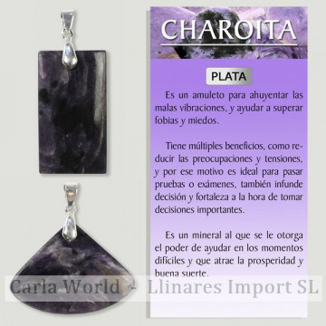 CHAROITE. Pendant in...