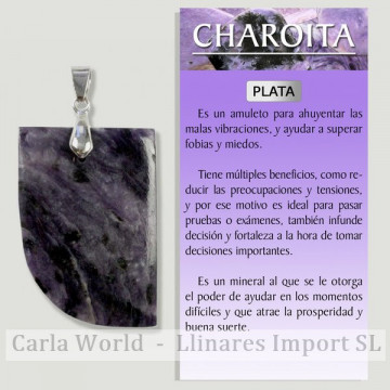 CHAROITE. Pendant in...