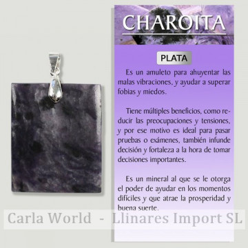 CHAROITE. Pendant in...