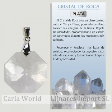 ESTRELA DE CRISTAL DE ROCHA...