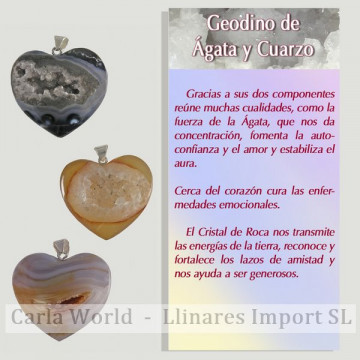 AGATA GEODA. Colgante en...
