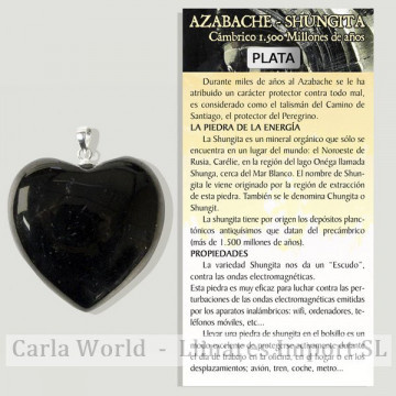 Shungite de jais. Coeur....