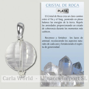 PEDRA DE CRISTAL. Pingente...