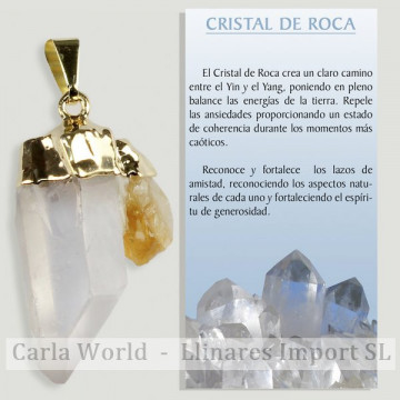 Cristal Roca y Citrino....