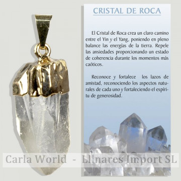 PEDRA DE CRISTAL. Pingente...