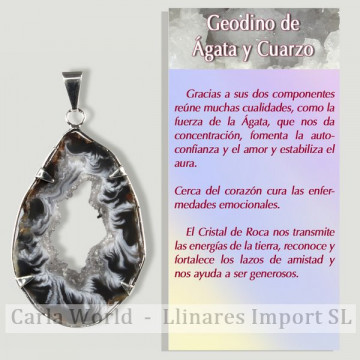 GÉODYNE. Pendentif en argent