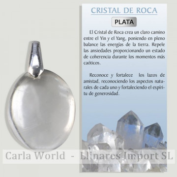 PEDRA DE CRISTAL. Pingente...