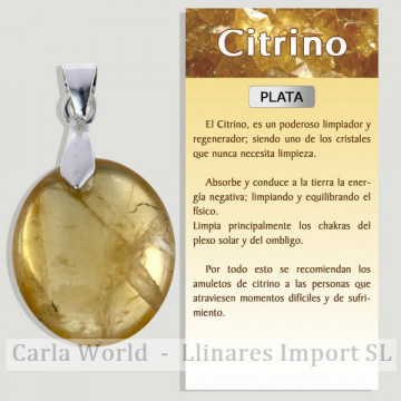 QUARTZ CITRINE. Pendentif...