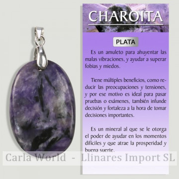 CHAROITA EXTRA. Colgante...