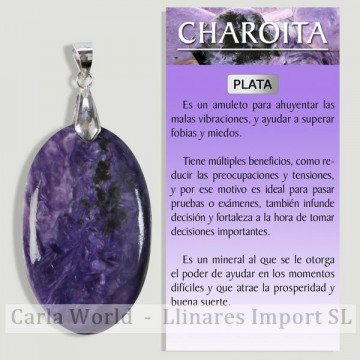 EXTRA CHAROITE. Silver...