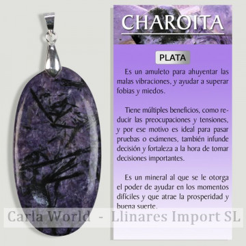 EXTRA CHAROITE. Silver...