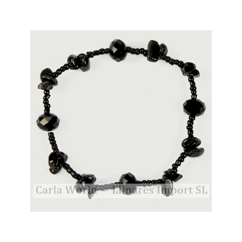 Pulsera Chip cristal Ónix Pulsera Chip cristal Ónix
