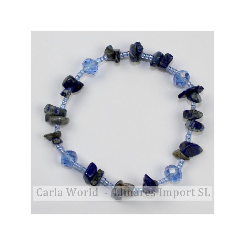 Pulsera Chip cristal Lapislazuli Pulsera Chip cristal Lapislazuli