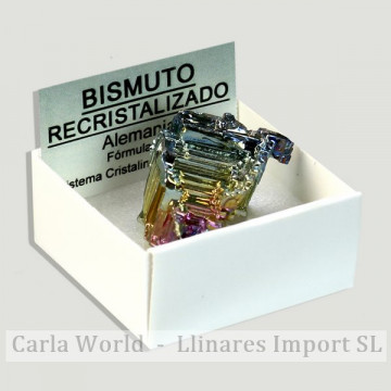 Cajita 4x4 – Bismuto recristalizado – Alemania