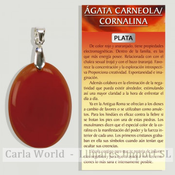 AGATHE CORNALINE. Pendentif en argent. Formes assorties