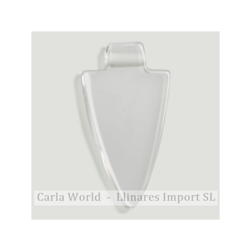 Pendentif Pointe de lance pierre. 17x35mm. Cristal Roca Pendentif Pointe de lance pierre. 17x35mm. Cristal Roca