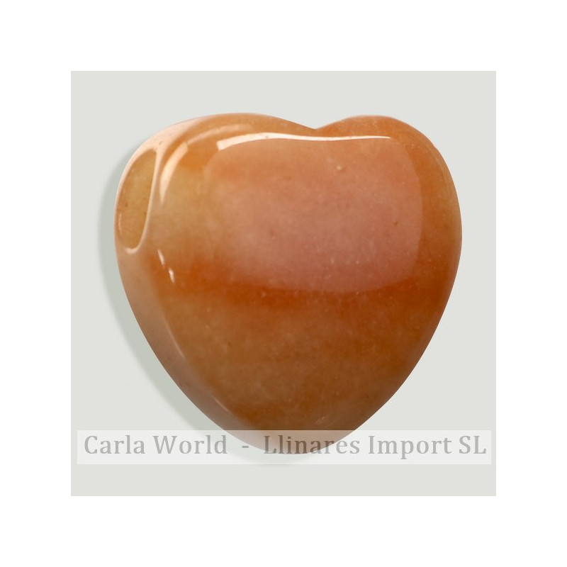 Pendentif coeur 23x23x12mm. Calcite orange Pendentif coeur 23x23x12mm. Calcite orange