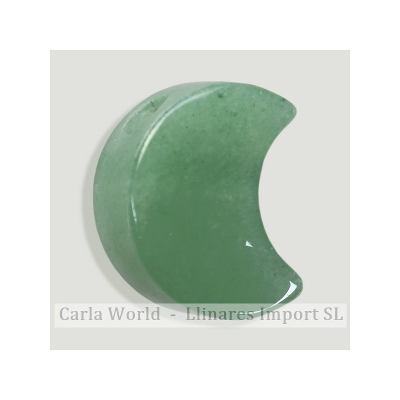 Pingente de lua. 22x18mm. Aventurina Verde Pingente de lua. 22x18mm. Aventurina Verde