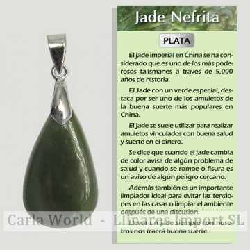 JADE NEFRITA. Colgante mini...