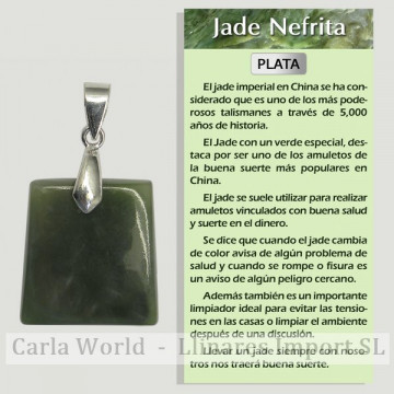 JADE NEFRITA. Colgante...