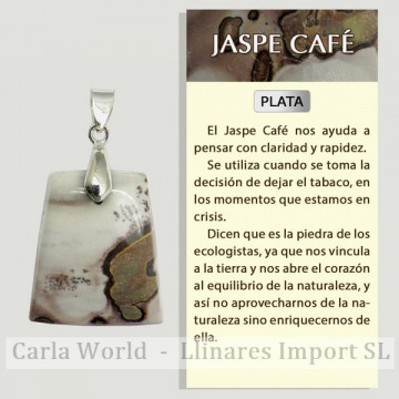 JASPE CAFÉ. Colgante mini...