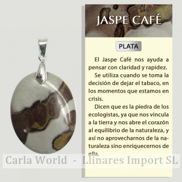 JASPE CAFÉ. Colgante...