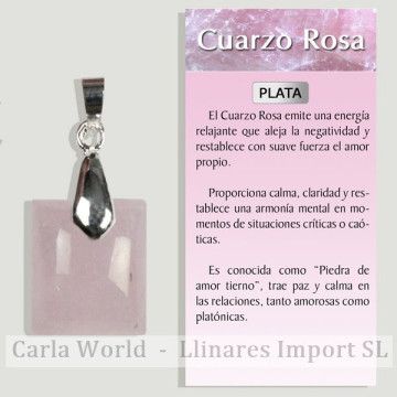 PINK QUARTZ. Silver...