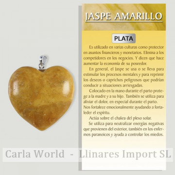 JASPE JAUNE. Pendentif...