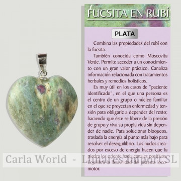 RUBIS FUCHSITE. Pendentif...