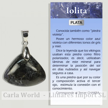 IOLITA. Colgante PLATA....