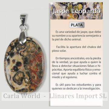 LEOPARD JASPER. SILVER...