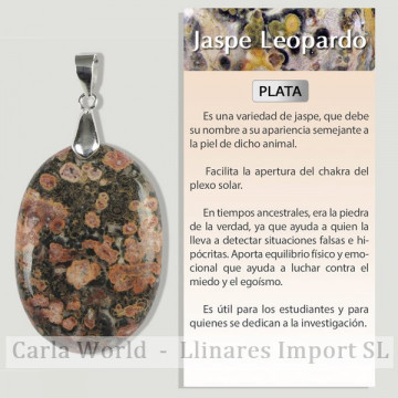 LEOPARD JASPER. SILVER...