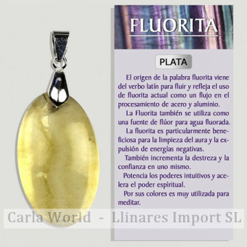 YELLOW FLUORITE. SILVER...