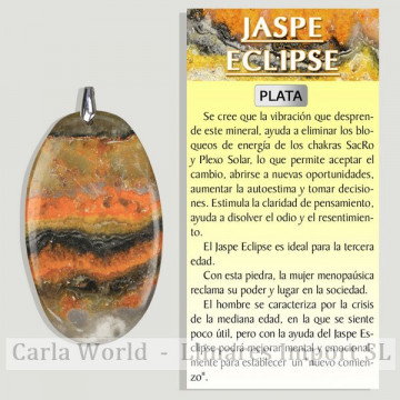 JASPE ÉCLIPSE. Pendentif...