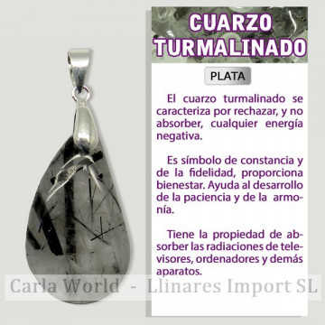 TOURMALINED QUARTZ. Medium...