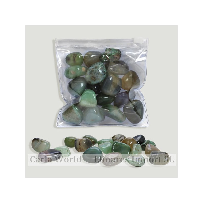 Rolled 50uds/kg (250 gr). Green agate Rolled 50uds/kg (250 gr). Green agate